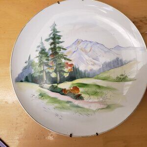 Vintage Gold Rimmed Decorative Plate